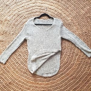 Grey knit sweater